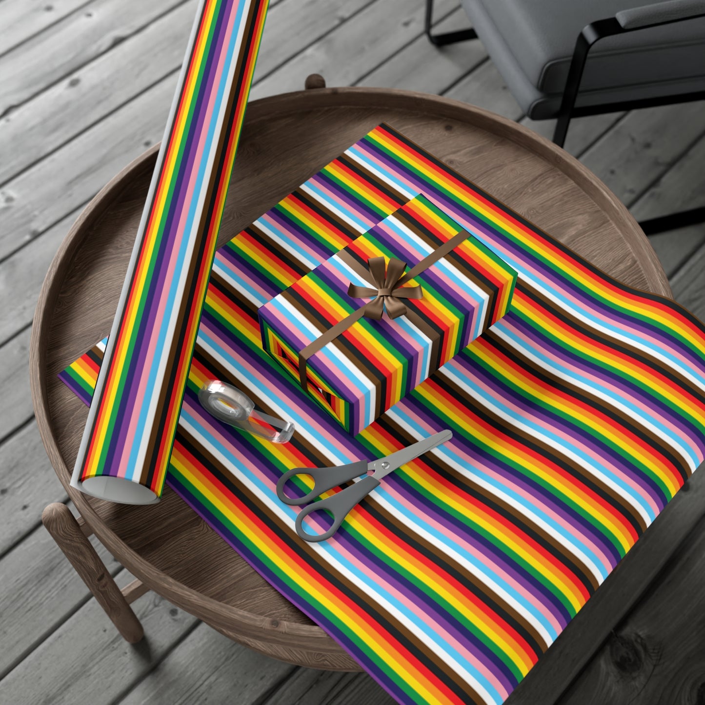 Striped Gift Wrapping Papers