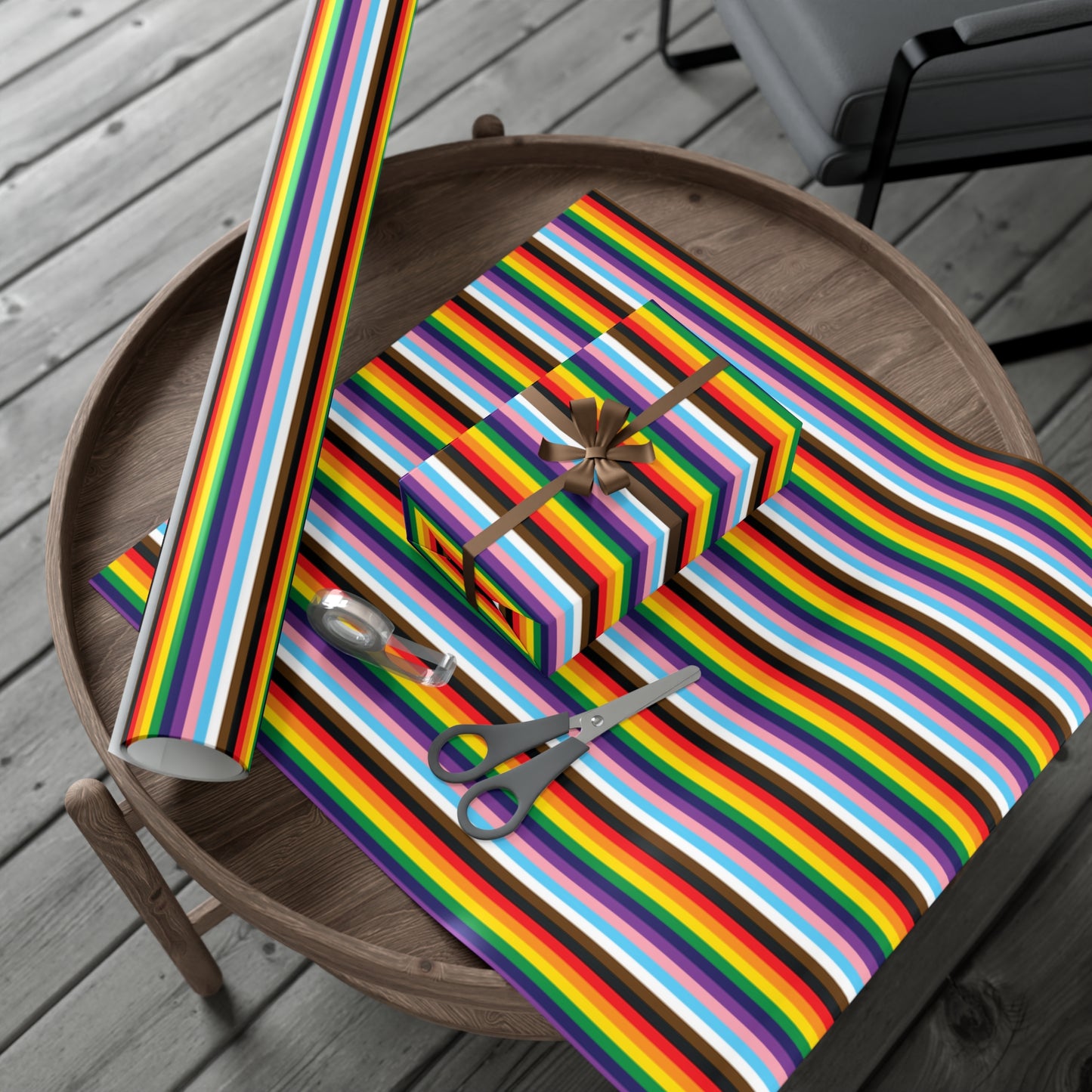 Striped Gift Wrapping Papers