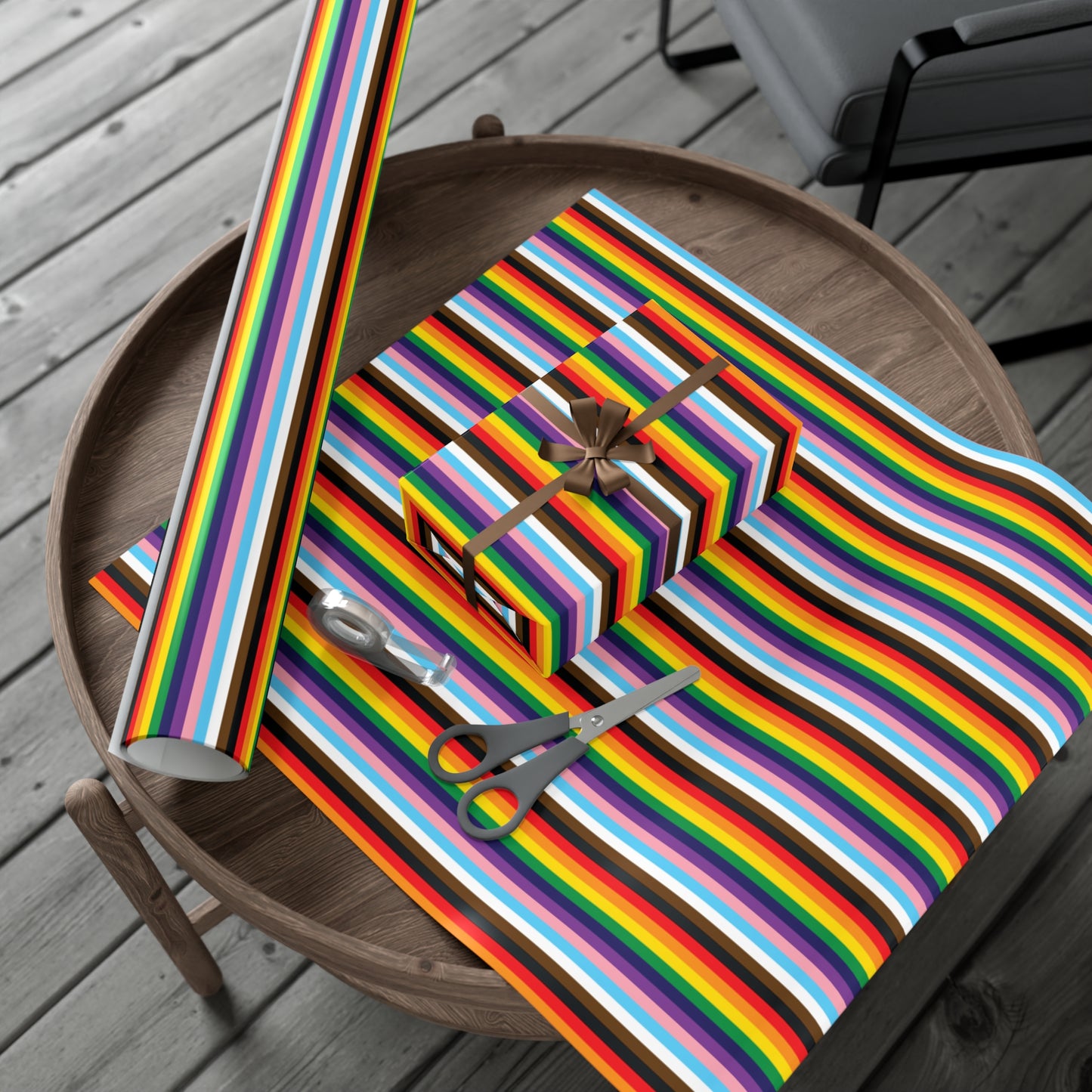 Striped Gift Wrapping Papers