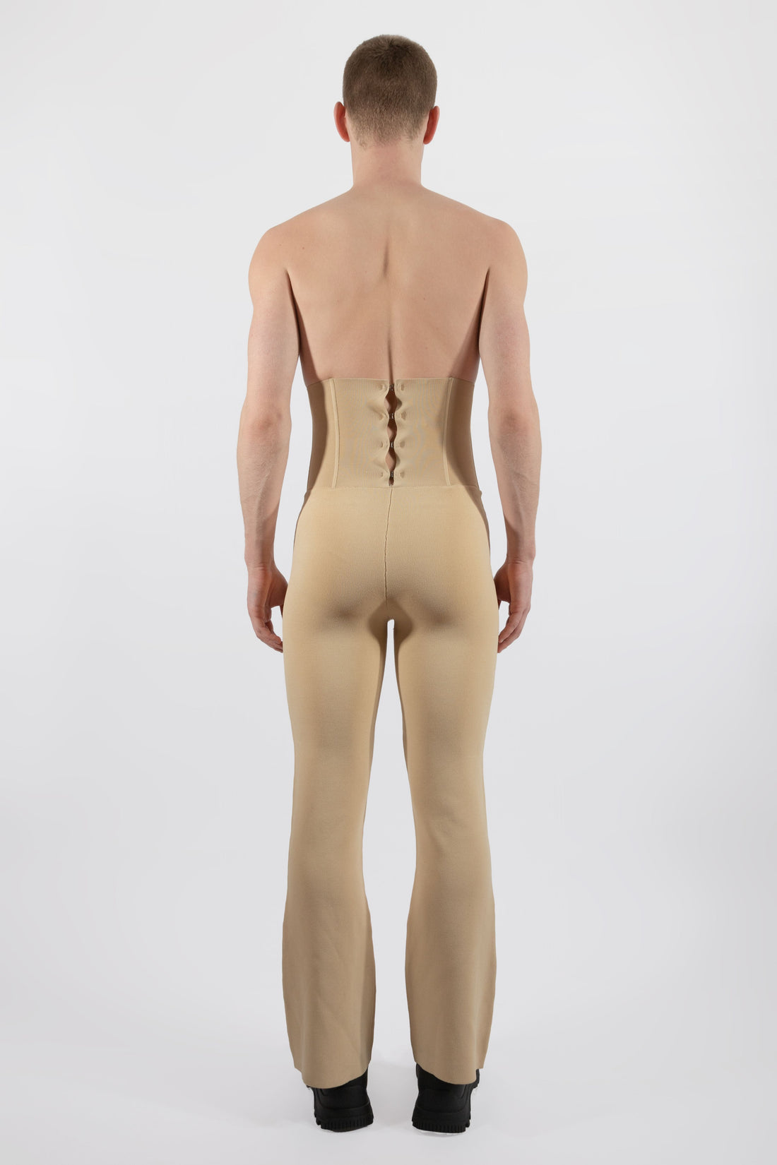 Knitted High-Waisted Corset Pants
