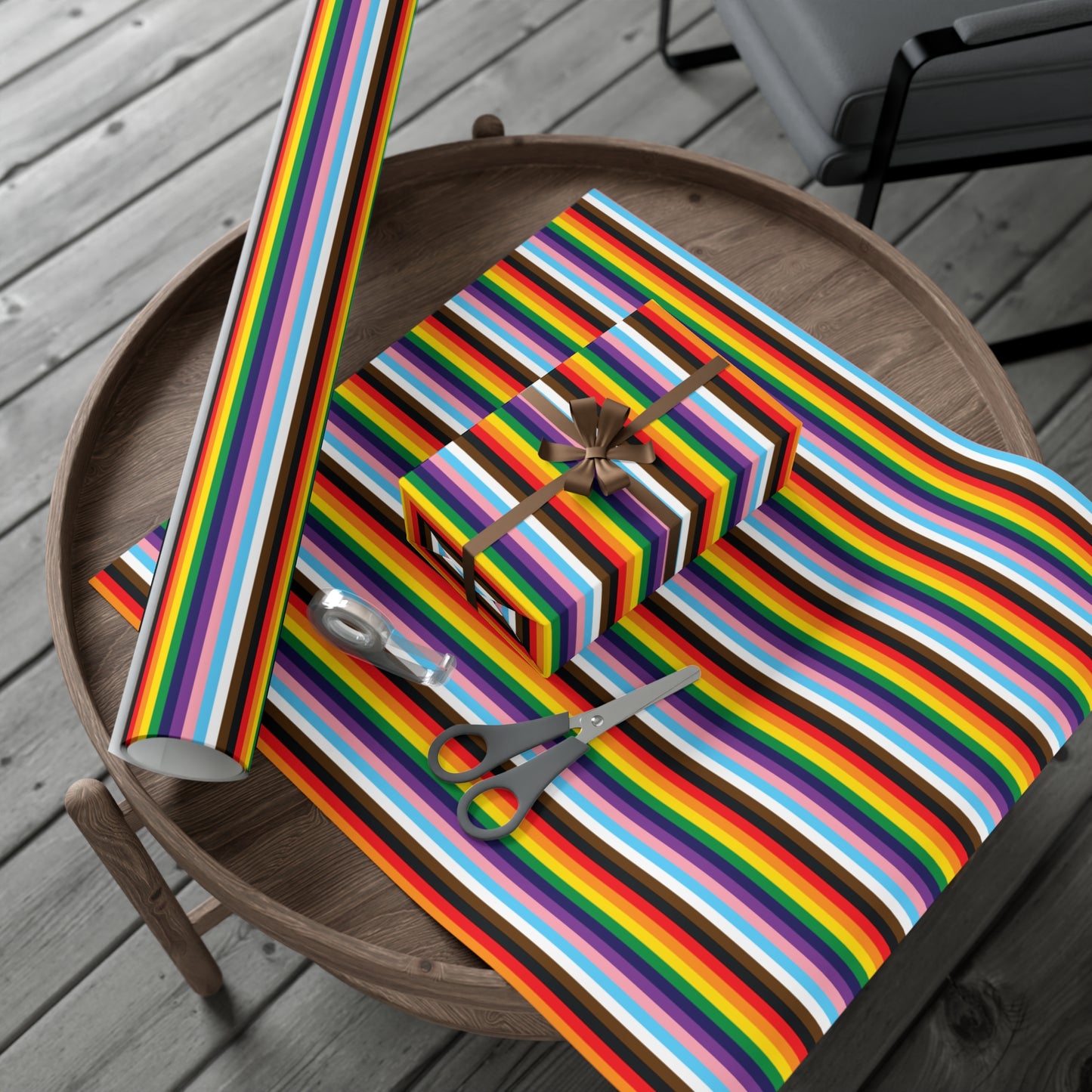 Striped Gift Wrapping Papers