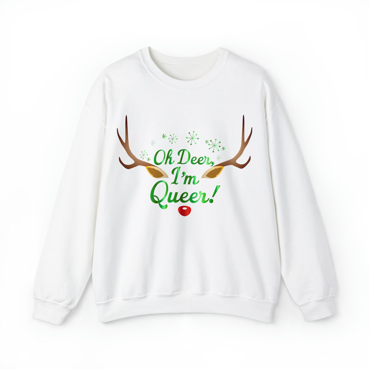 Oh Deer, I'm Queer! Crewneck Sweatshirt