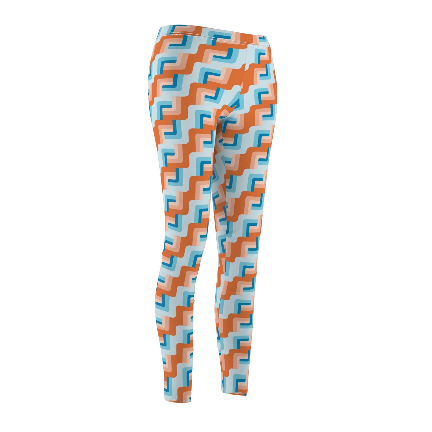Waves Cut & Sew Casual Leggings