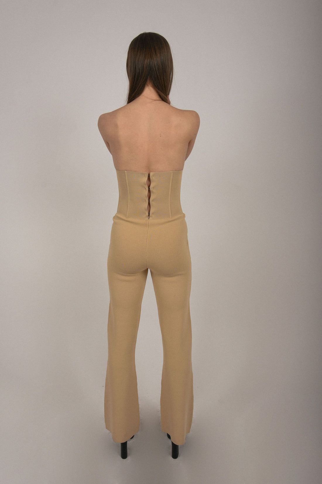 Knitted High-Waisted Corset Pants