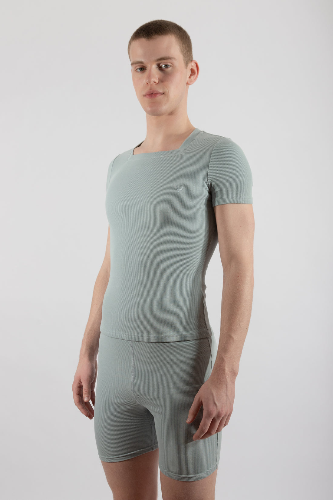 Essential Square Neck Ribbed Tee