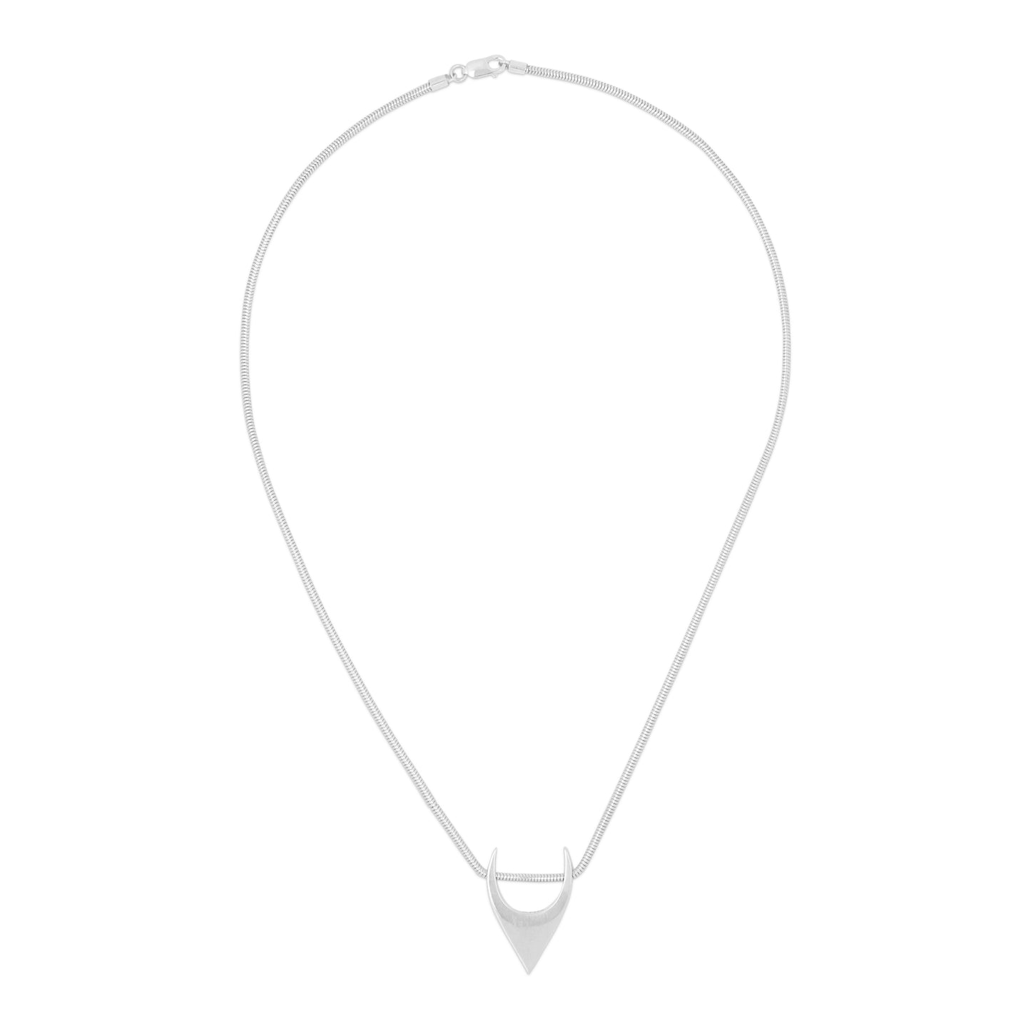 FANG: FANG Logo Snack Chain Necklace in Sterling Silver