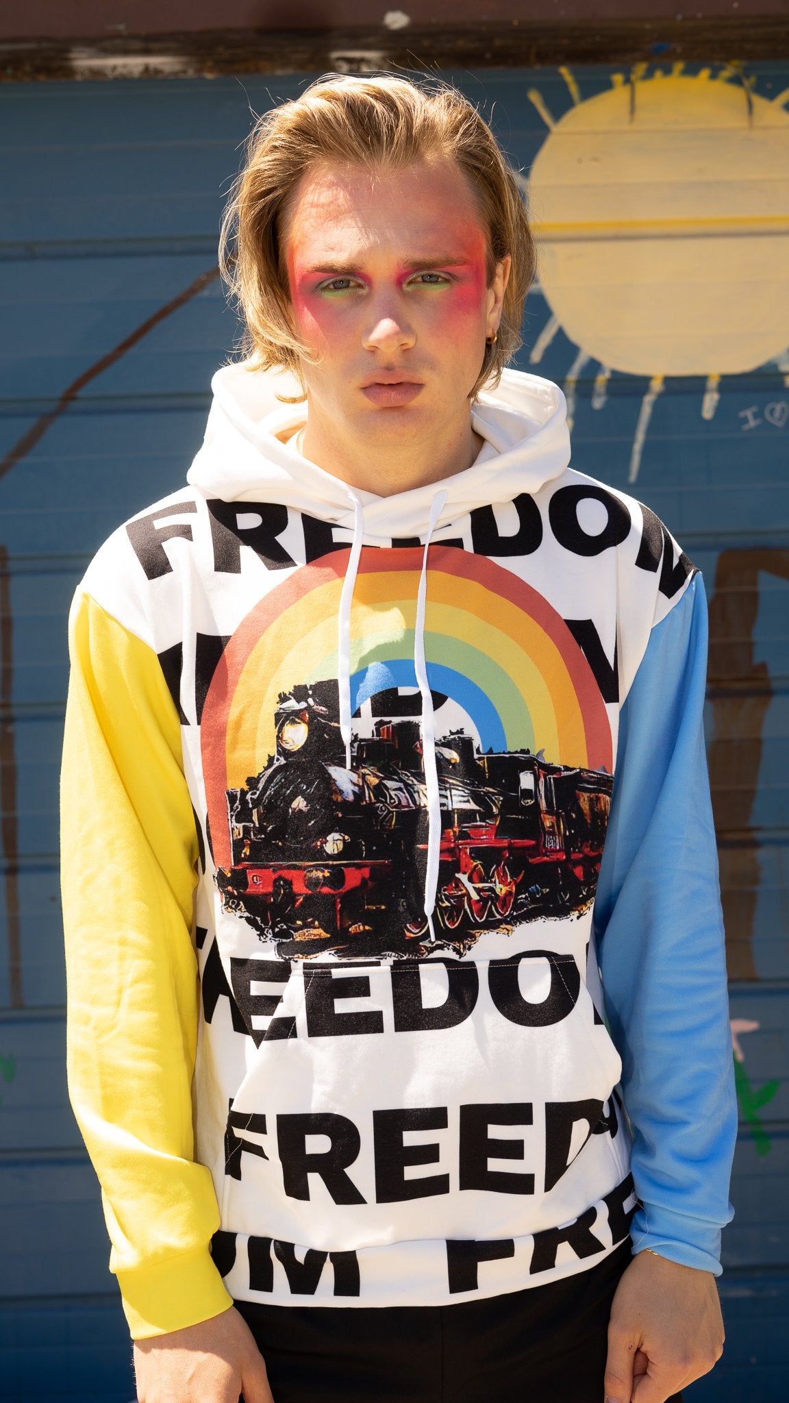 UrbanCoolab: Rainbow Railroad: RR - Freedom Hoodie (Pattern)