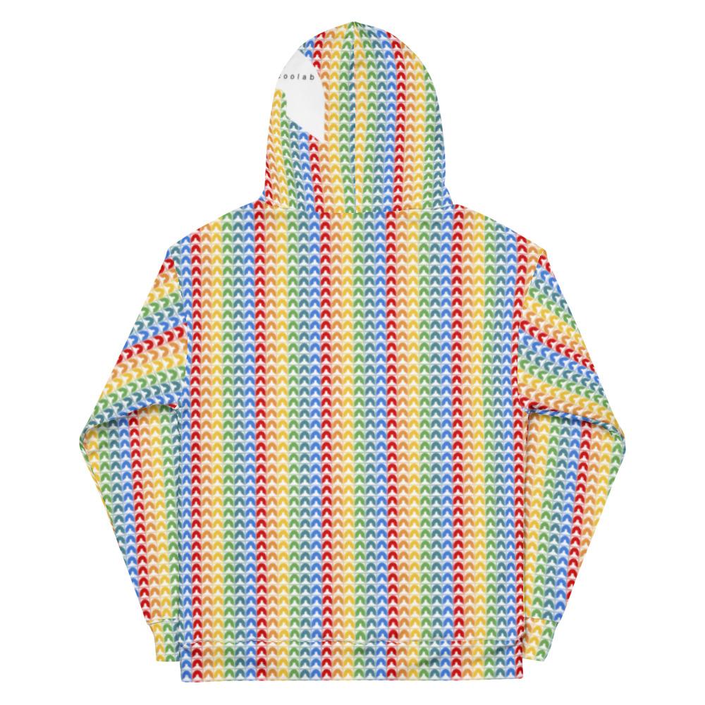 UrbanCoolab: Rainbow Railroad: RR - 'Weave' Hoodie (Rainbow)