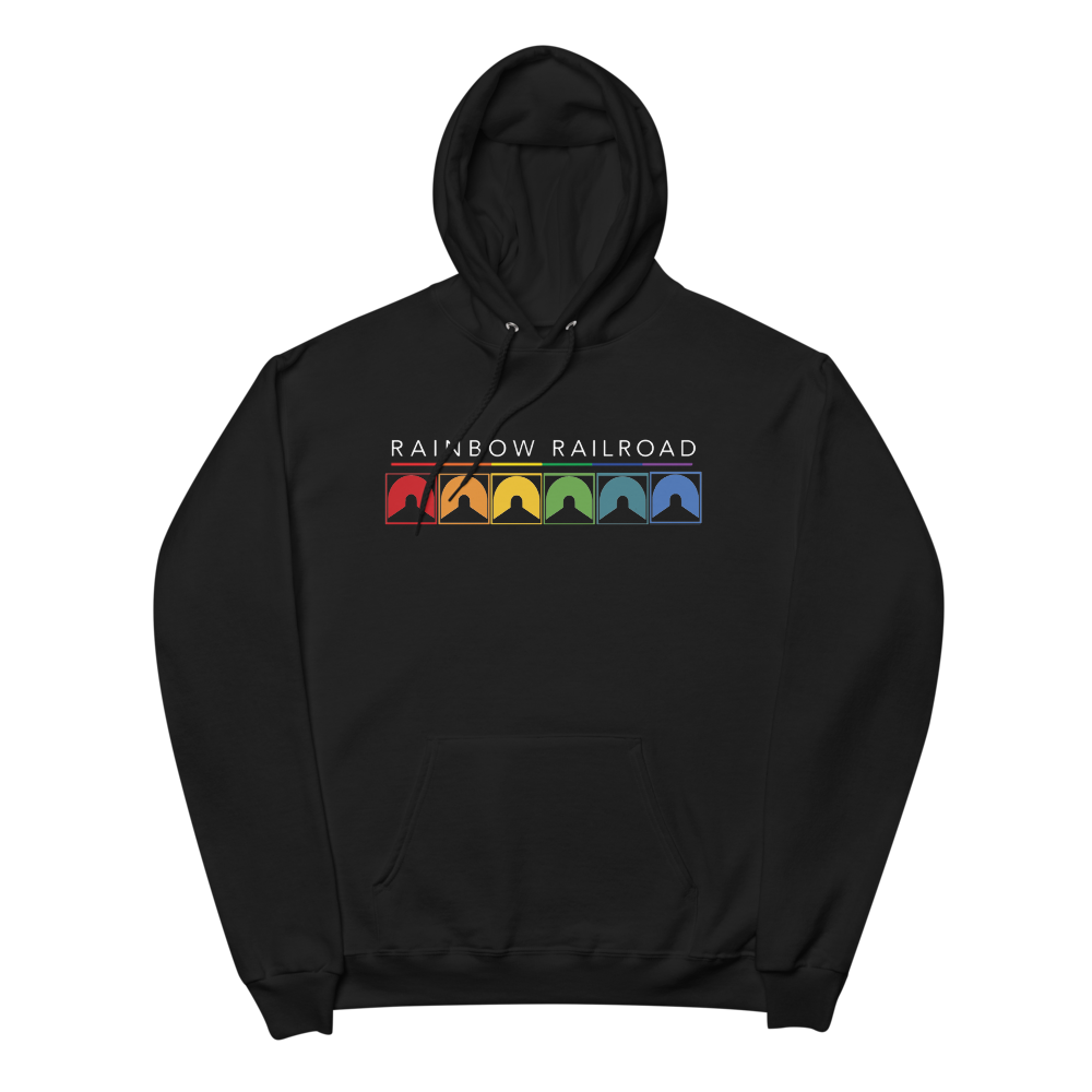 UrbanCoolab: Rainbow Railroad: RR - Blocks Hoodie (Black)