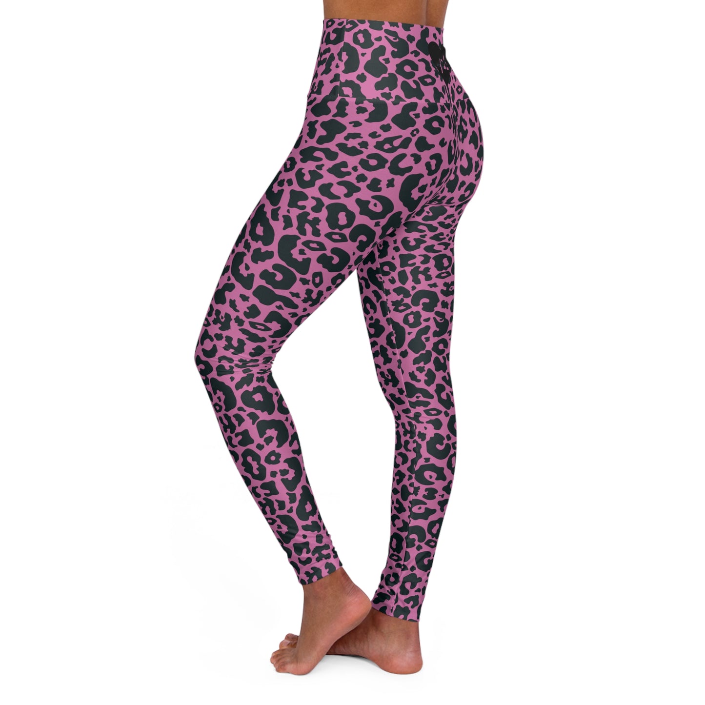 Pink Leopard High Waisted Leggings