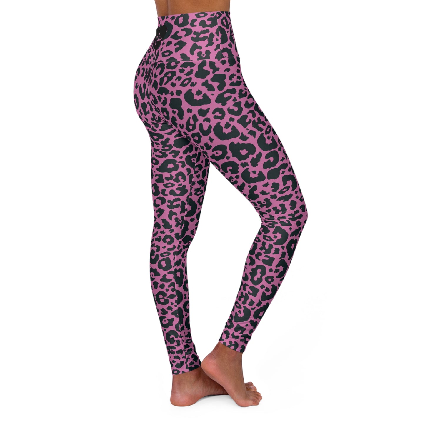 Pink Leopard High Waisted Leggings