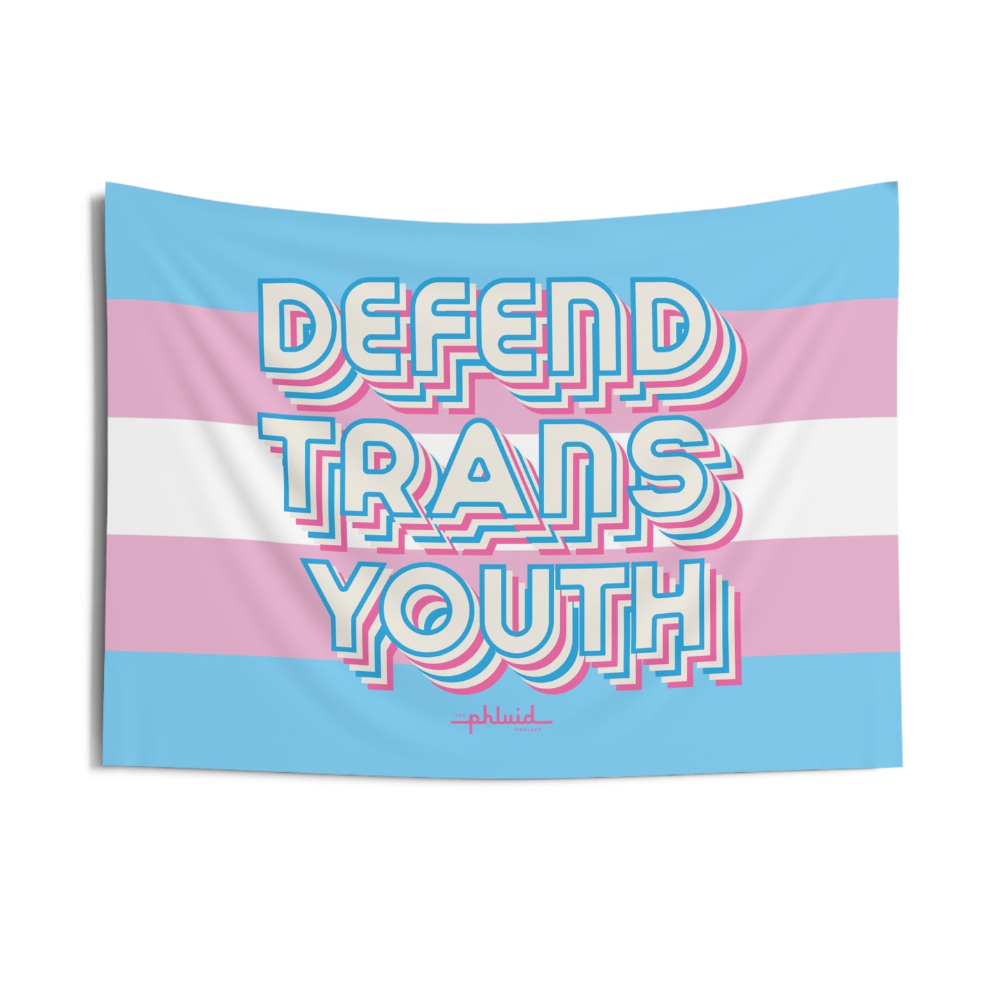 Defend Trans Youth Flag Wall Tapestry