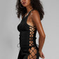 Lace-Up Ribbed Tank