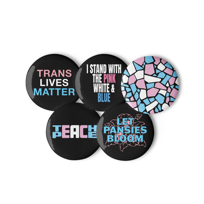 Trans Lives Matter Pin Button Pack