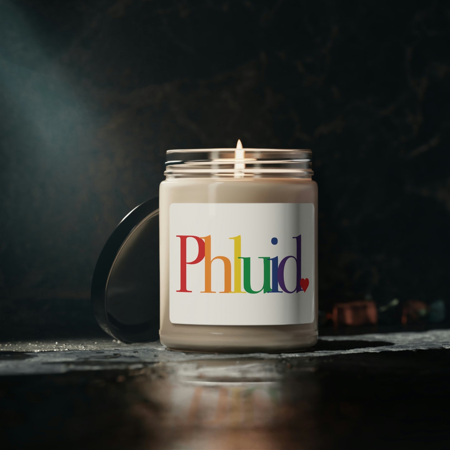 Phluid Heart Scented Soy Candle, 9oz