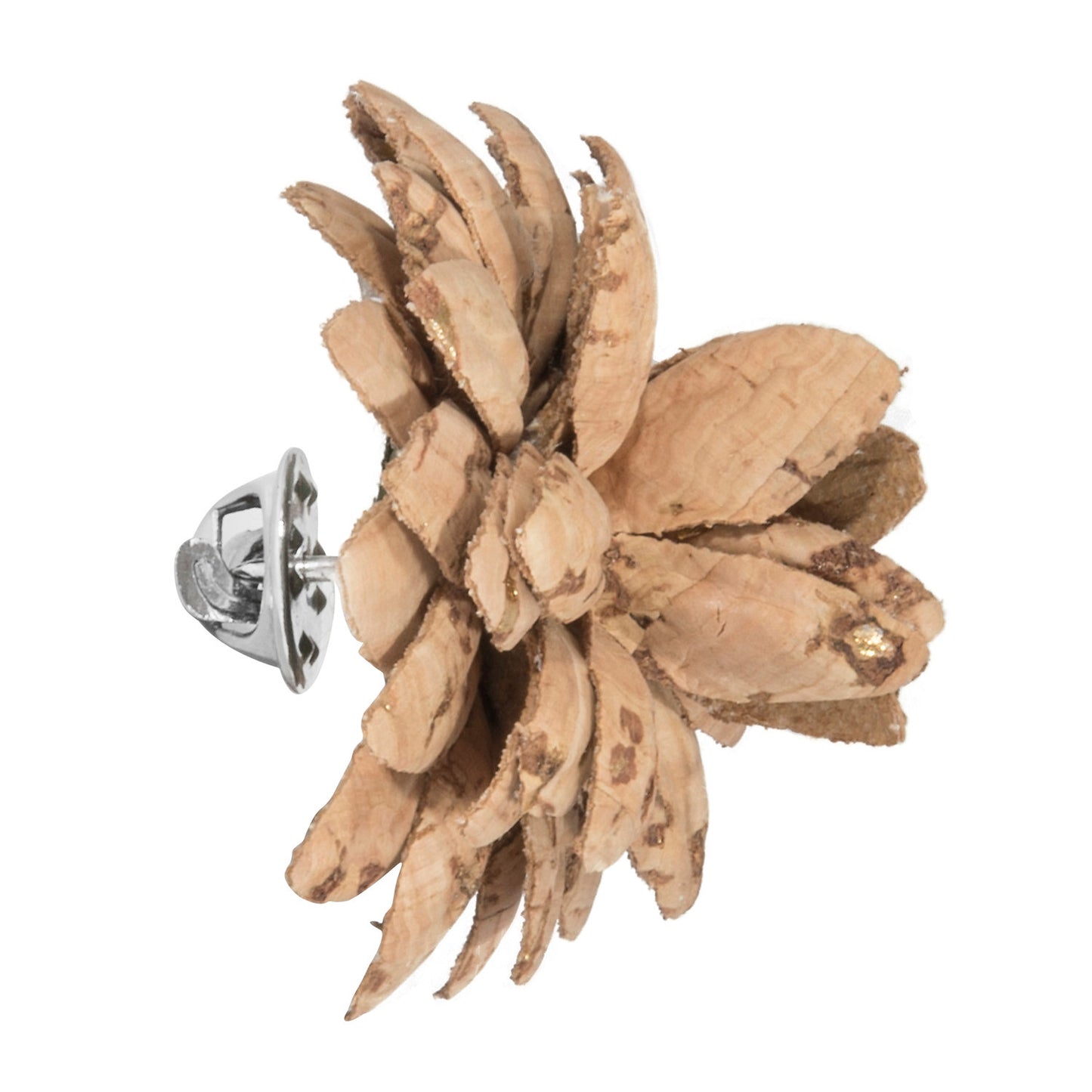 Fleur'd Pins: Cork & Gold Dahlia Pin