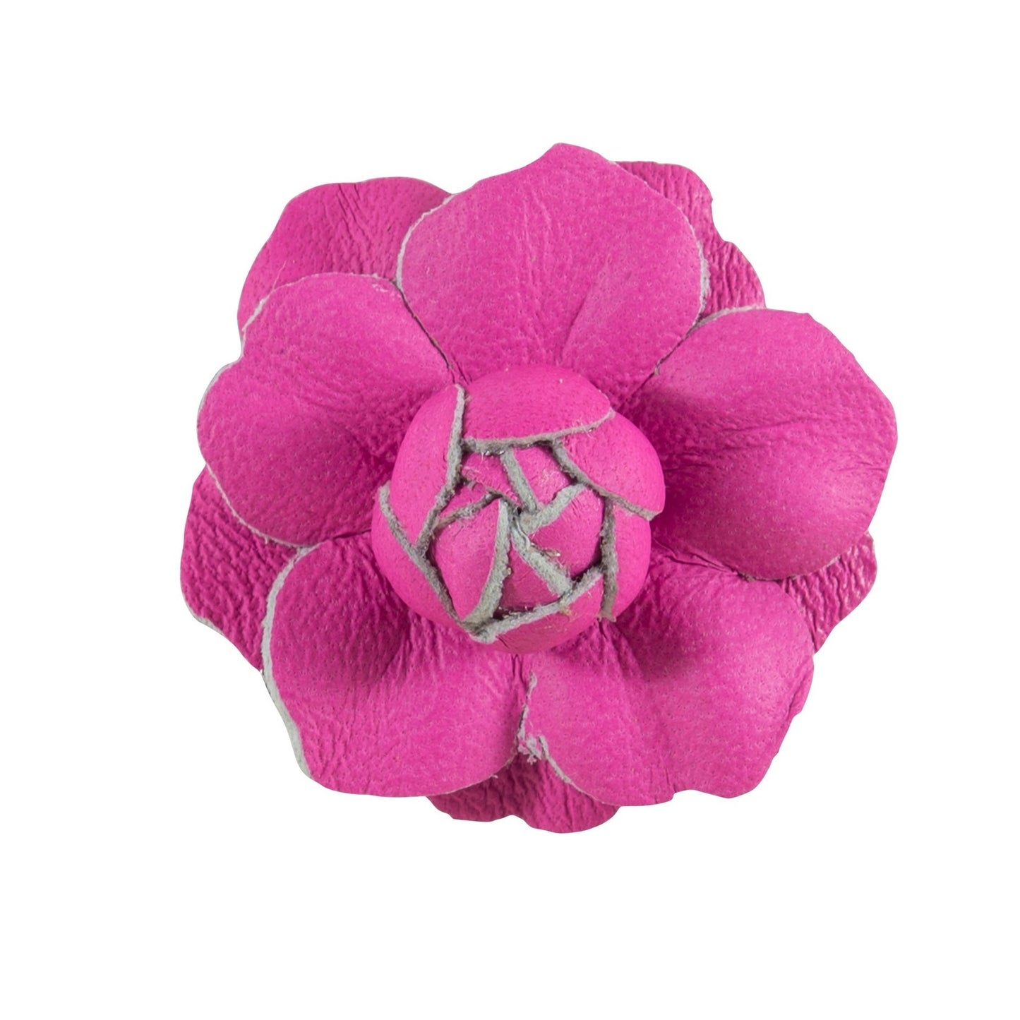 Fleur'd Pins: Neon Pink Mini Leather Gardenia Pin