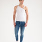 FANG: Asymmetrical Off-The-Shoulder Knit Tank