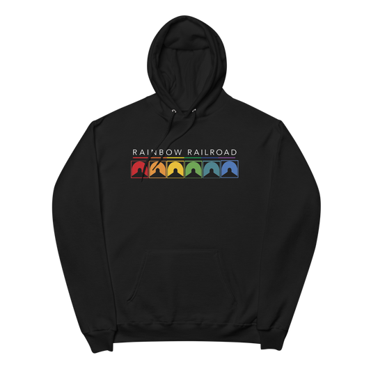 UrbanCoolab: Rainbow Railroad: RR - Blocks Hoodie (Black)